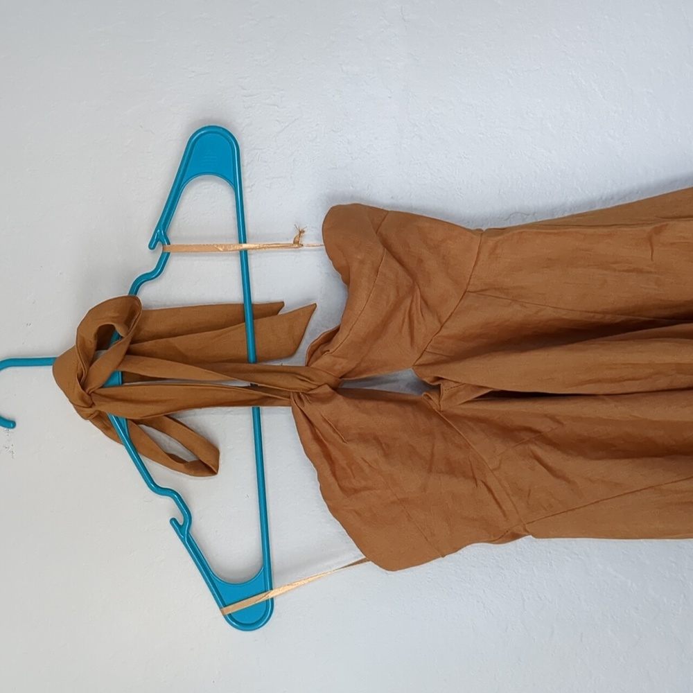 DISSH Tan Halter Maxi Dress